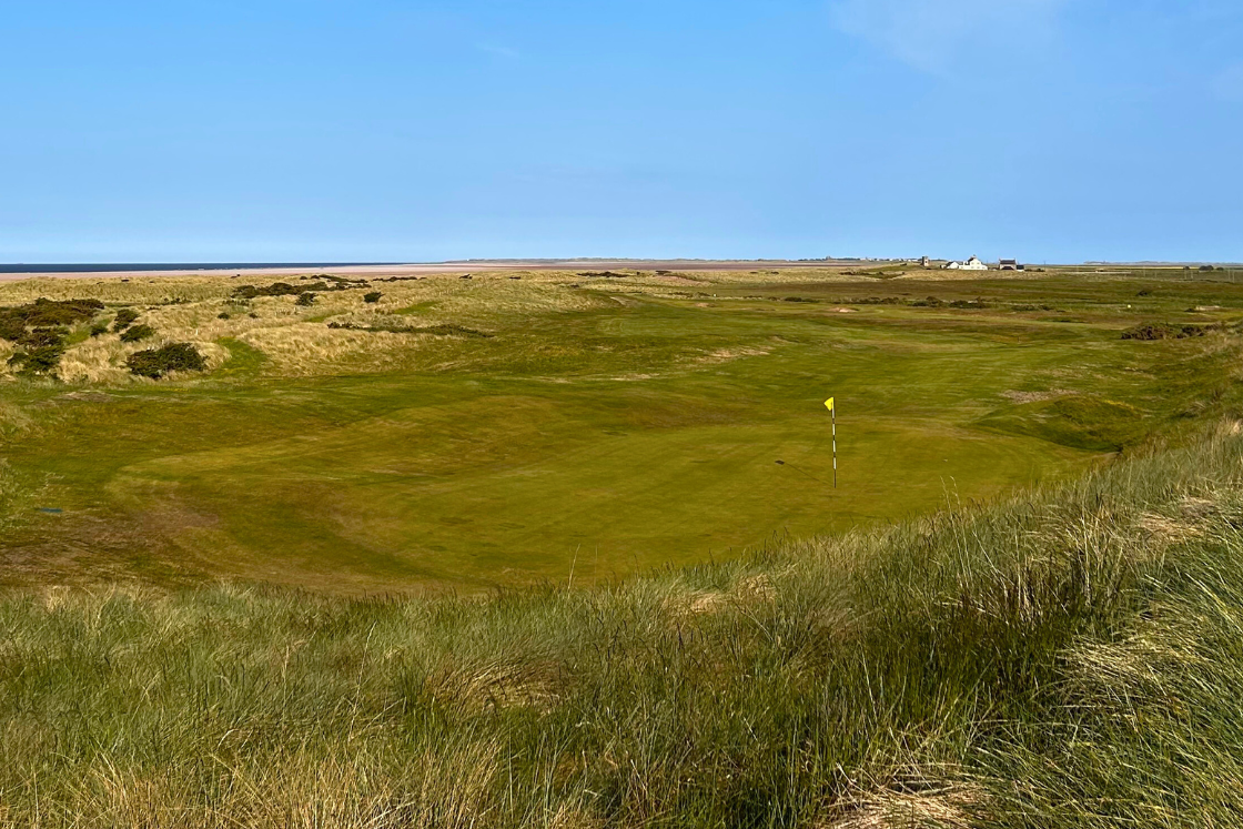 14th hole at Goswick Links